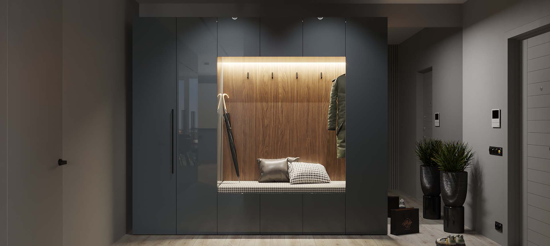 Серый глянец